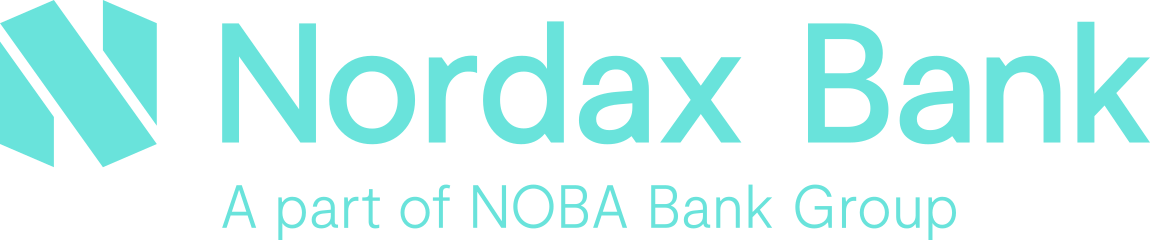 Nordax Bank, en del av NOBA Bank Group AB (publ) logo